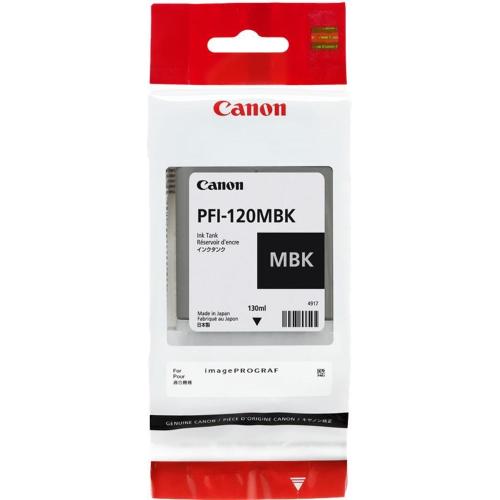 ORIGINALE Canon Cartuccia d'inchiostro Nero (opaco) PFI-120mbk 2884C001 130ml mod.  PFI-120mbk 2884C001 EAN 4549292112283