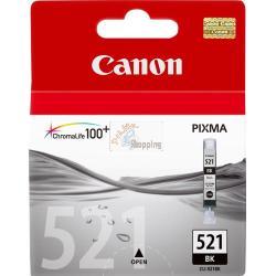 ORIGINALE Canon Cartuccia d'inchiostro nero CLI-521bk 2933B001 ~665 Pagine 9ml mod.  CLI-521bk 2933B001 EAN 8714574523361