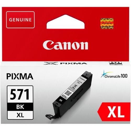 ORIGINALE Canon Cartuccia d'inchiostro nero CLI-571bk XL 0331C001 ~895 Pagine 11ml XL mod.  CLI-571bk XL 0331C001 EAN 4549292032840
