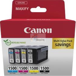 ORIGINALE Canon Multipack nero / ciano / magenta / giallo PGI-1500 9218B006 ~1300 Pagine mod.  PGI-1500 9218B006 EAN 8714574679020