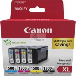 ORIGINALE Canon Multipack nero / ciano / magenta / giallo PGI-1500 XL 9182B010 ~3935 Pagine mod.  PGI-1500 XL 9182B010 EAN 8714574679037