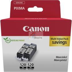 ORIGINALE Canon Multipack nero PGI-520BK 2932B019 mod.  PGI-520BK 2932B019 EAN 8714574679433