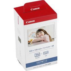 ORIGINALE Canon Value Pack differenti colori KP-108IN 3115B001 100 x 148 mm, 108 fogli, 3 cartucce colorate mod.  KP-108IN 3115B001 EAN 4960999616889