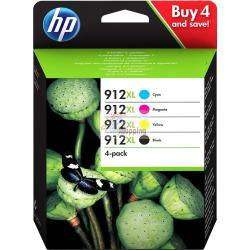 ORIGINALE HP Multipack nero / ciano / magenta / giallo 3YP34AE MCVP 912 XL mod.  3YP34AE MCVP 912 XL EAN 2200000047427