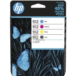 ORIGINALE HP Multipack nero / ciano / magenta / giallo 6ZC74AE 912 mod.  6ZC74AE 912 EAN 195122352301