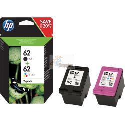ORIGINALE HP Multipack nero / differenti colori N9J71AE 62 2x inchiostro HP 62: 1x C2P04AE + 1x C2P06AE mod.  N9J71AE 62 EAN 889894508881