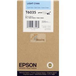 ORIGINALE Epson Cartuccia d'inchiostro ciano (chiaro) C13T603500 T6035 220ml mod.  C13T603500 T6035 EAN 010343864481
