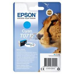 ORIGINALE Epson Cartuccia d'inchiostro ciano C13T07124012 T0712 ~345 Pagine 5,5ml mod.  C13T07124012 T0712 EAN 8715946495446