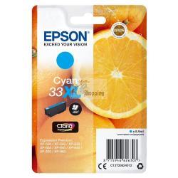 ORIGINALE Epson Cartuccia d'inchiostro ciano C13T33624012 33 XL ~650 Pagine XL mod.  C13T33624012 33 XL EAN 8715946600611
