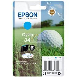 ORIGINALE Epson Cartuccia d'inchiostro ciano C13T34624010 34 ~300 Pagine 4,2ml mod.  C13T34624010 34 EAN 8715946632056