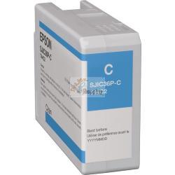 ORIGINALE Epson Cartuccia d'inchiostro ciano C13T44C240 SJIC36P-C 80ml mod.  C13T44C240 SJIC36P-C EAN 8715946676517