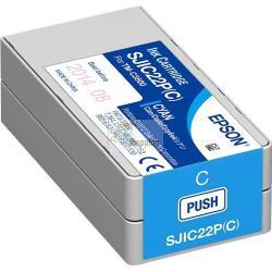 ORIGINALE Epson Cartuccia d'inchiostro ciano C33S020602 SJIC22P-C 32,5ml mod.  C33S020602 SJIC22P-C EAN 4988617161696