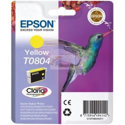 ORIGINALE Epson Cartuccia d'inchiostro giallo C13T08044011 T0804 ~520 Pagine 7,4ml mod.  C13T08044011 T0804 EAN 8715946494142
