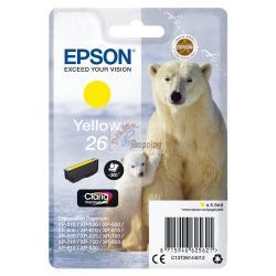 ORIGINALE Epson Cartuccia d'inchiostro giallo C13T26144012 26 ~300 Pagine 4,5ml standard mod.  C13T26144012 26 EAN 8715946518985