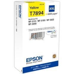 ORIGINALE Epson Cartuccia d'inchiostro giallo C13T789440 T7894 XXL ~4000 Pagine 34,2ml XXL mod.  C13T789440 T7894 XXL EAN 8715946529288