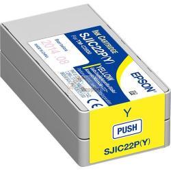 ORIGINALE Epson Cartuccia d'inchiostro giallo C33S020604 SJIC22P-Y 32,5ml mod.  C33S020604 SJIC22P-Y EAN 4988617161719