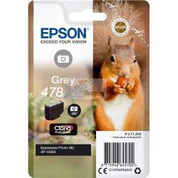 ORIGINALE Epson Cartuccia d'inchiostro Grigio C13T04F64010 478XL ~830 Pagine 11,2ml mod.  C13T04F64010 478XL EAN 8715946645704