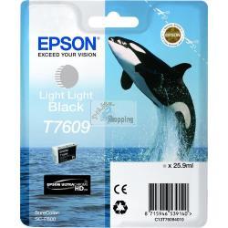 ORIGINALE Epson Cartuccia d'inchiostro lightlightblack C13T76094010 T7609 25,9ml UltraChrome HD mod.  C13T76094010 T7609 EAN 8715946539140