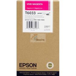ORIGINALE Epson Cartuccia d'inchiostro magenta C13T603300 T6033 220ml mod.  C13T603300 T6033 EAN 010343864467