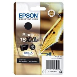 ORIGINALE Epson Cartuccia d'inchiostro nero C13T16814012 16 XXL ~1000 Pagine 21,6ml XXL Patrone mod.  C13T16814012 16 XXL EAN 8715946541860