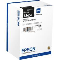 ORIGINALE Epson Cartuccia d'inchiostro nero C13T865140 T8651 XXL ~10000 Pagine 221ml XXL mod.  C13T865140 T8651 XXL EAN 8715946544977