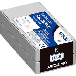 ORIGINALE Epson Cartuccia d'inchiostro nero C33S020601 SJIC22P-K 32,6ml mod.  C33S020601 SJIC22P-K EAN 4988617161689