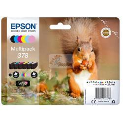 ORIGINALE Epson Multipack nero / ciano / magenta / giallo / ciano (chiaro) / magenta (chiaro) C13T37884010 378 mod.  C13T37884010 378 EAN 8715946646473