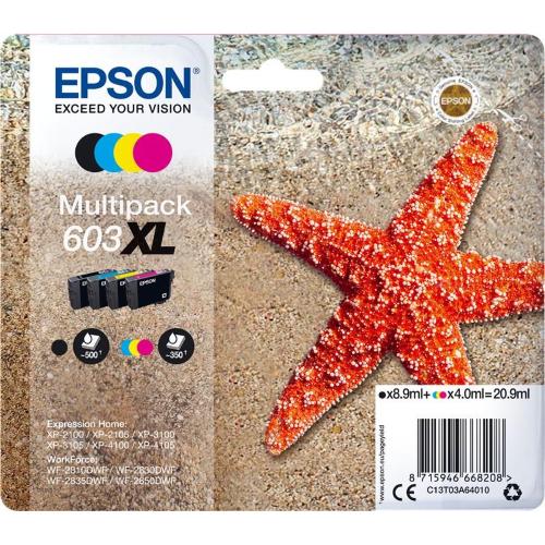 ORIGINALE Epson Multipack nero / ciano / magenta / giallo C13T03A64010 603XL mod.  C13T03A64010 603XL EAN 8715946668208