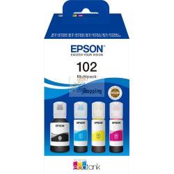 ORIGINALE Epson Multipack nero / ciano / magenta / giallo C13T03R640 102 70ml 102 EcoTank 4-colour Multipack mod.  C13T03R640 102 EAN 8715946684895