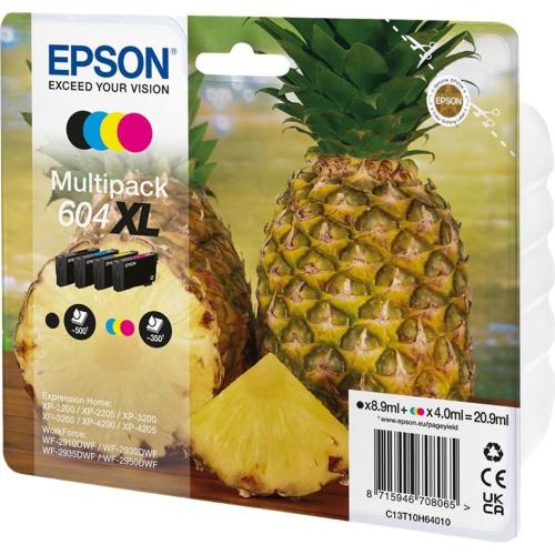 ORIGINALE Epson Multipack nero / ciano / magenta / giallo C13T10H64010 604 XL ~1550 Pagine 4ml mod.  C13T10H64010 604 XL EAN 8715946708065