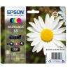 ORIGINALE Epson Multipack nero / ciano / magenta / giallo C13T18064012 18 4 cartucce d'inchiostro: T1801 + T1802 + T1803 + T1804 mod.  C13T18064012 18 EAN 8715946625188