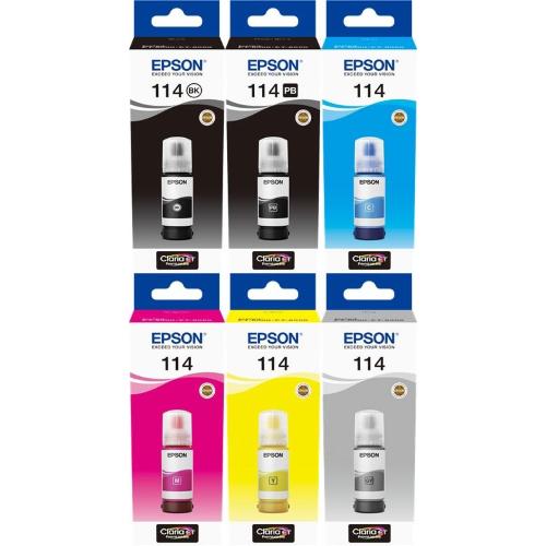 ORIGINALE Epson Multipack nero / Nero (Foto) / ciano / magenta / giallo / Grigio T07B MCVP 114 ~2300 Pagine mod.  T07B MCVP 114 EAN 2200000053282