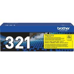 ORIGINALE Brother toner giallo TN-321Y 321 ~1500 Pagine mod.  TN-321Y 321 EAN 4977766735001