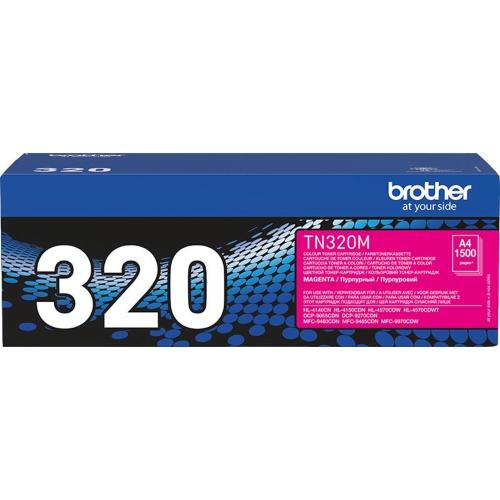 ORIGINALE Brother toner magenta TN-320M 320 ~1500 Pagine mod.  TN-320M 320 EAN 4977766679367