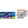 ORIGINALE Brother Value Pack nero / ciano / magenta / giallo TN-423 MCVP + Prindo Universal Papier 2500 Blatt ~18500 Pagine mod.  TN-423 MCVP + Prindo Universal Papier 2500 Blatt EAN 2200000051639