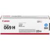 ORIGINALE Canon toner ciano 069 hc 5097C002 ~5500 Pagine mod.  069 hc 5097C002 EAN 4549292196887