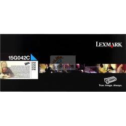 ORIGINALE Lexmark toner ciano 15G042C ~15000 Pagine mod.  15G042C  EAN 734646118330