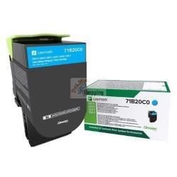 ORIGINALE Lexmark toner ciano 71B20C0 CS/CX317/417/517 ~2300 Pagine mod.  71B20C0 CS/CX317/417/517 EAN 734646641876