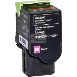 ORIGINALE Lexmark toner magenta C2320M0 C/MC2325/2425/2535 ~1000 Pagine mod.  C2320M0 C/MC2325/2425/2535 EAN 734646667067