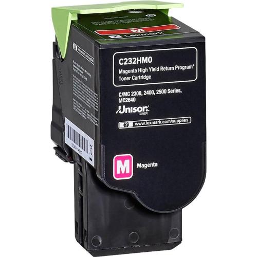 ORIGINALE Lexmark toner magenta C232HM0 C/MC2325/2425/2535 ~2300 Pagine mod.  C232HM0 C/MC2325/2425/2535 EAN 734646667104