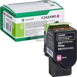 ORIGINALE Lexmark toner magenta C242XM0 C/MC2425/2535 ~3500 Pagine mod.  C242XM0 C/MC2425/2535 EAN 734646667500
