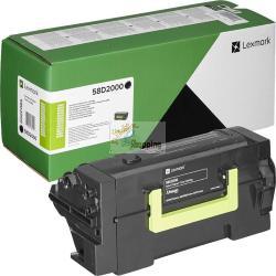 ORIGINALE Lexmark toner nero 58D2000 MS/MX725/822/826 ~7500 Pagine mod.  58D2000 MS/MX725/822/826 EAN 734646669252