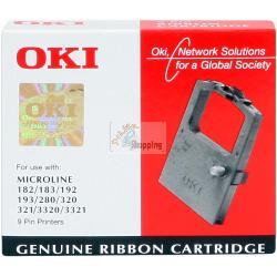 ORIGINALE OKI Nastro colorato nero 182/3321 09002303 3 milioni cifre mod.  182/3321 09002303 EAN 5031713351009