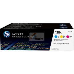 ORIGINALE HP Multipack ciano / magenta / giallo CF371AM 128A CE321A + CE322A + CE323A mod.  CF371AM 128A EAN 887111403018