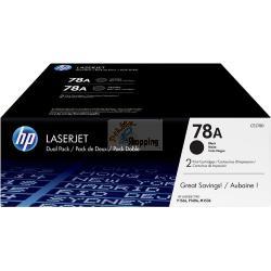 ORIGINALE HP Multipack nero CE278AD 78A confezione doppia: 2x CE278A mod.  CE278AD 78A EAN 886111730506