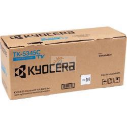 ORIGINALE Kyocera toner ciano TK-5345C 1T02ZLCNL0 ~9000 Pagine mod.  TK-5345C 1T02ZLCNL0 EAN 632983064719