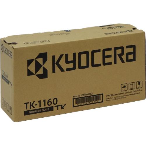 ORIGINALE Kyocera toner nero TK-1160 1T02RY0NL0 ~7200 Pagine mod.  TK-1160 1T02RY0NL0 EAN 632983040553