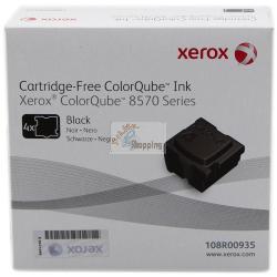 ORIGINALE Xerox ColorStix nero 108R00935 ColorQube 8570 Ink ~8600 Pagine Solid Ink, pacco con 4 pezzi mod.  108R00935 ColorQube 8570 Ink EAN 095205761252