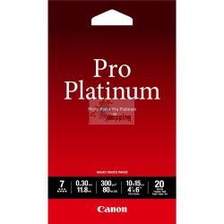 ORIGINALE Canon Carta Bianco 2768B013 PT-101 Carta fotografica, 10 x 15 cm, 300 g/m², 20 fogli, Pro Platinum mod.  2768B013 PT-101 EAN 4960999575254