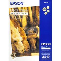 ORIGINALE Epson Carta Bianco C13S041256 Matte Paper 50 Blatt Carta da Foto, DIN A4, 167 g/m², 50 Fogli, opaca mod.  C13S041256 Matte Paper 50 Blatt EAN 010343818439